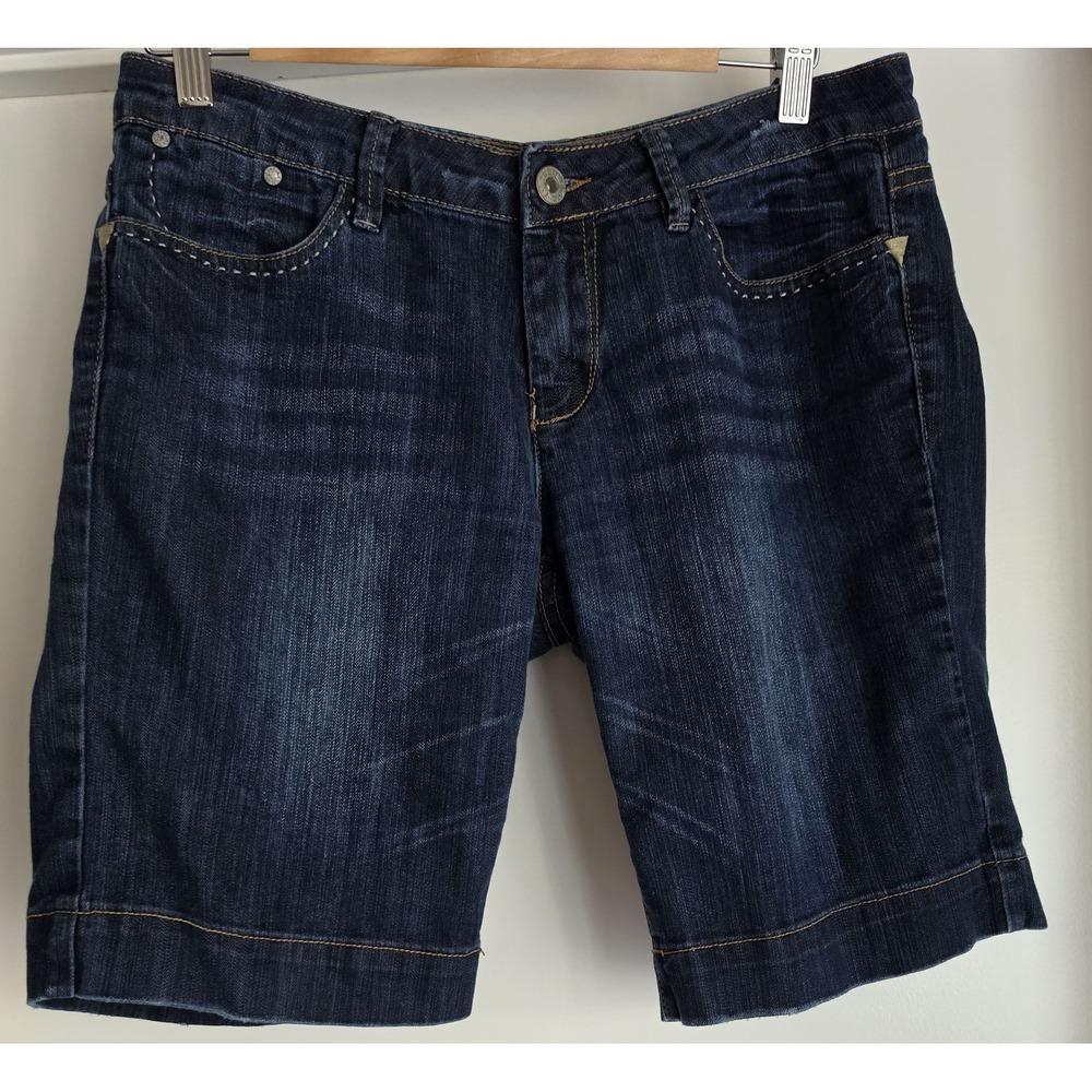 Vintage Reflex Jean Shorts Blue Cotton Blend 32in Waist Low Rise